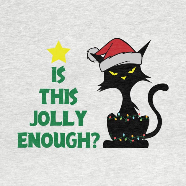 Is this Jolly Enough ? Grumpy Black Cat by Bam-the-25th